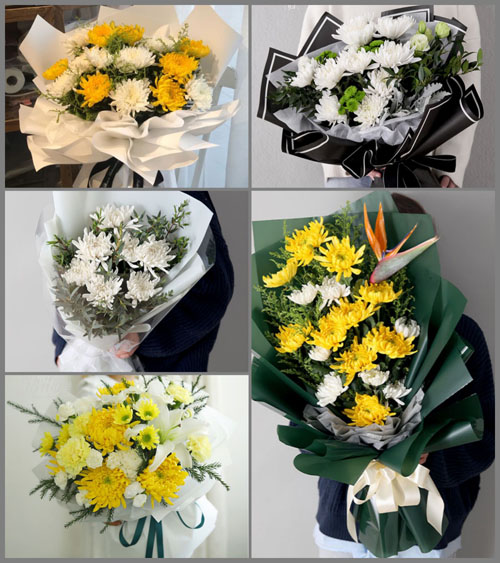 山东济宁邹城市北宿镇大贾后村白事花束代送